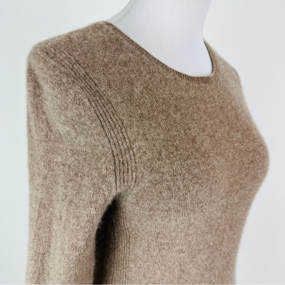 Saks Fifth Avenue Brown Cashmere Crewneck Sweater XS - Picture 5 of 13